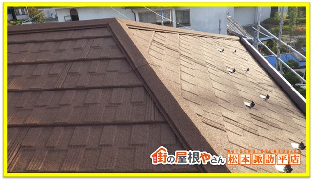 松本市ジンカリウム鋼板カバー工法　完工